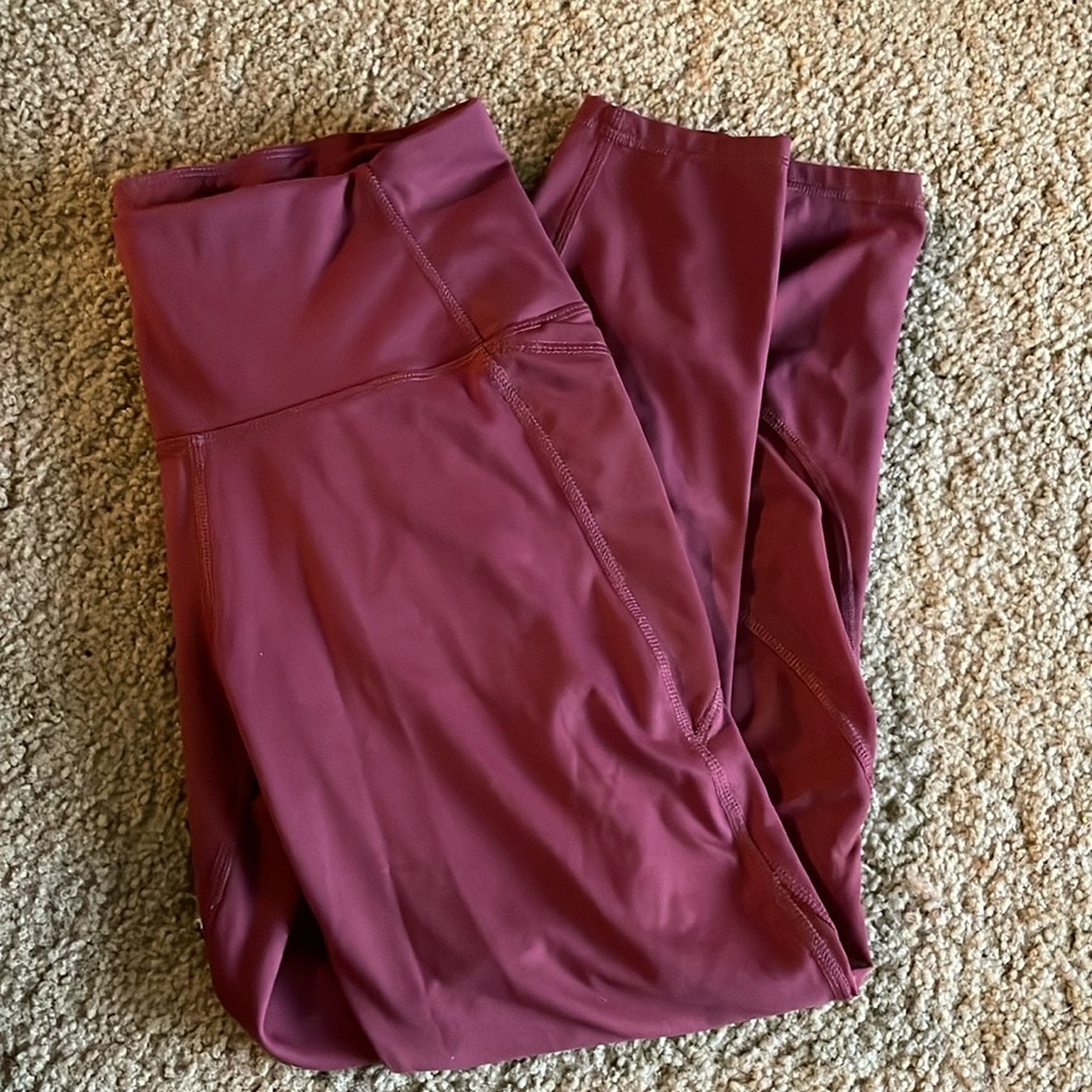 All in motion maroon leggings